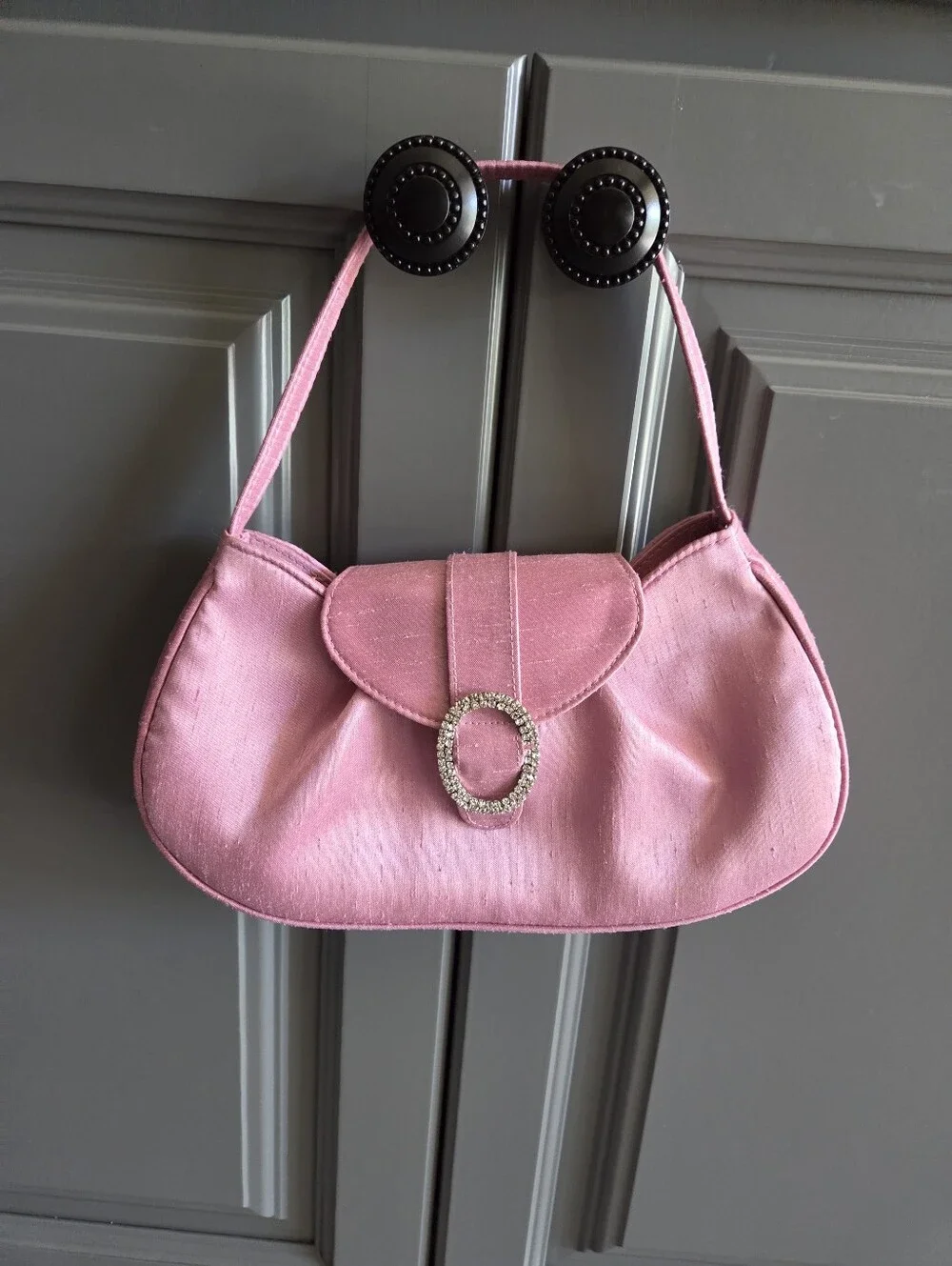 LA REGALE PINK /SILVER PURSE